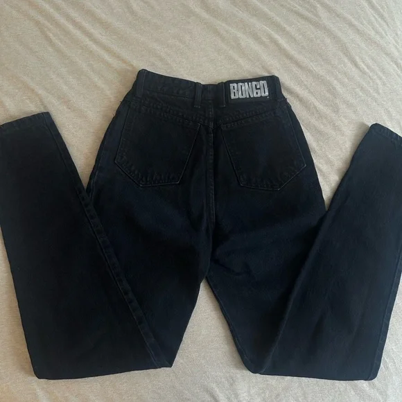 Vintage Black BONGO High Rise Straight Leg Jeans - Picture 1 of 9